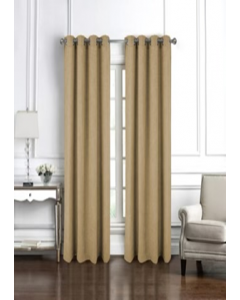 84 in.Taupe Window Curtain (Each)