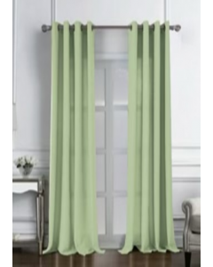 84 in. Sage Textured Window Curtain (Each)