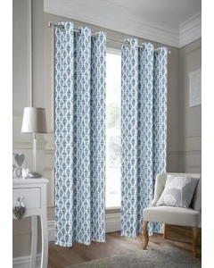 84 in. Blue Window Curtain (Each)