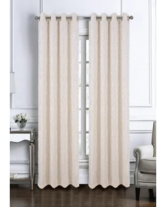 84 in. Beige Window Curtain (Each)