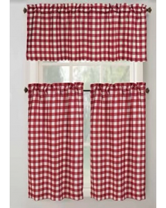 Red Kitchen Curtain (Each)