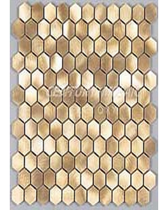 Gold 32x30cm Stainless Steel Metal  Mosaic Wall Tile #H22200 (Each)