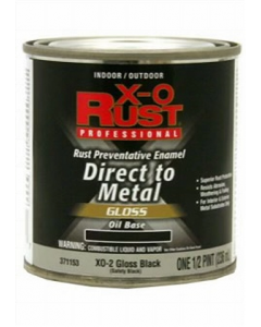 1/2 pt. Black Gloss Interior/Exterior Oil Based Paint (Each)