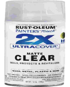 12 oz. Clear Flat Finish  Spray Paint (Each)