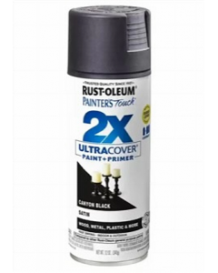 12 oz. Satin Canyon Black Spray Paint (Each)
