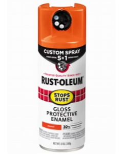 12 oz. Orange Gloss Enamel Spray Paint (Each)