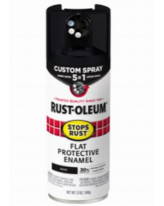 12 oz. Black Flat Enamel Spray Paint (Each)