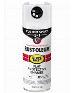 12 oz. White Flat Enamel Spray Paint (Each)