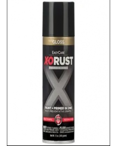 12oz. Gloss Black X-O Rust Spray Paint and Primer (Each)