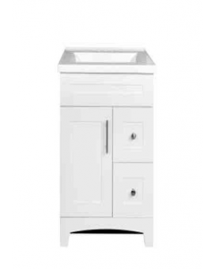 24" White Shaker Door & Drawer Vanity Combo (Each)