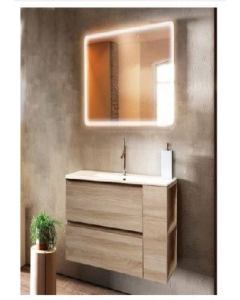 31 in. X 18 in. Wood Rectangular Floating Vanity White Ceramic Basin (Each)