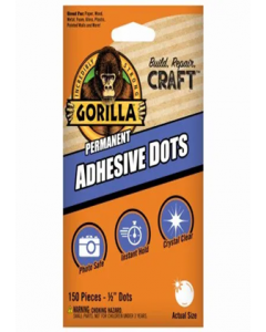 1/2 in. Clear Permanent Adhesive Dots (Each)