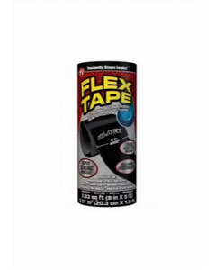 8 in. X 5 ft. Black Rubberized Flex Tape (Each)