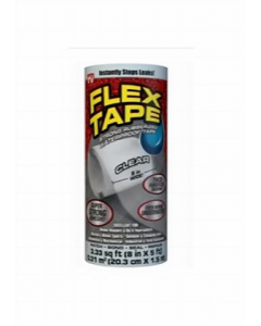 8 in. X 5 ft. Clear Rubberized Flex Tape (Each)