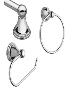 3 PC. Preston Chrome Bathroom Accessory Set (Each)