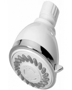 White Fixed-Mount 3 Settings Showerhead  228623 (Each)