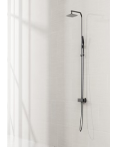 47 in. Matt Black Shower Column (Each)