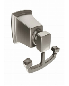 Brushed Nickel Double Robe Hook (Each)
