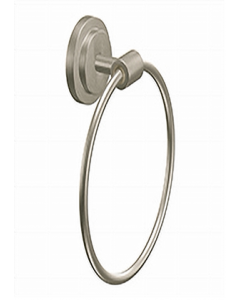 Iso Brushed Nickel Towel Ring (Each)