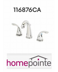 8 in. Chrome Finish Washer Less Lever Handle Widespread Lavatory Faucet (Each)