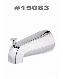 Metal Chrome Finish Tub Spout With Diverter (Each)