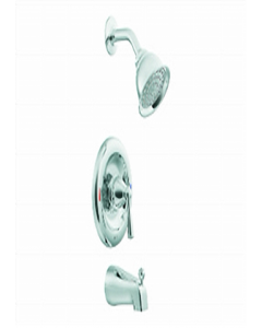 Chrome Finish Washer Less Single Lever Bath And Shower Faucet (Each)