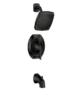 Matte Black Finish Washerless Single Lever Bath And Shower Faucet (Each)