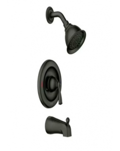 Matte Black Finish Washerless Single Lever Bath And Shower Faucet (Each)