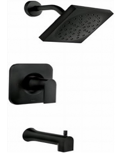 Matte Black Finish Washerless Single Lever Bath And Shower Faucet (Each)
