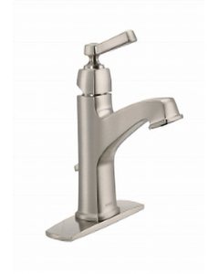 Spot Resist Brushed Nickel One Handle Arc Faucet (Each)