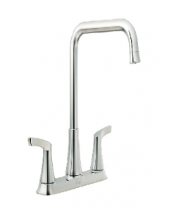 8 in. Chrome Finish Washer Less Double Lever Kitchen Faucet (Each)