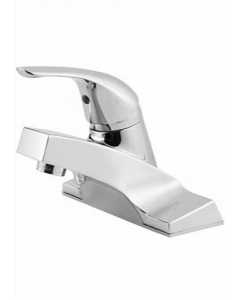 4 in. Chrome Finish Single Lever Lavatory Faucet (Each)
