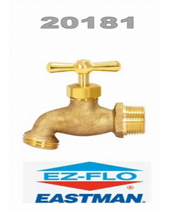 1/2 in. Metal Brass Finish Hose Bib (Each)