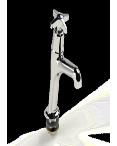 1/2 in. Metal Chrome Finish Hi-Waist Basin Tap (Each)