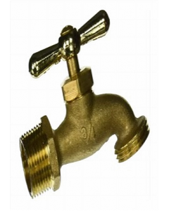 3/4 in. Brass Finish Hose Bib (Each)