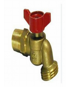 1/2 in. Brass Finish 1/4 Turn Hose Bib (Each)