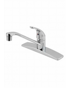 8 in. Chrome Finish Single Lever Kitchen Faucet (Each)