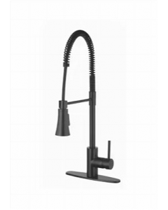 Black Finish Single Handle Kitchen Faucet (Each)