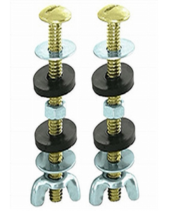 5/16 x 3 in. Round Head Toilet Bolt Set (PR)