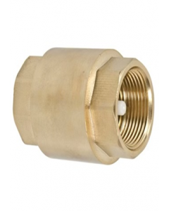 2 in. Metal Brass Finish Spring Check Valve (Each)
