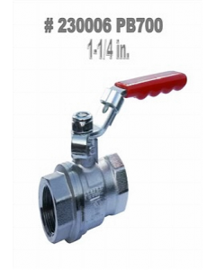 1-1/4 in. Metal Lever Handle Ball Valve (Each)