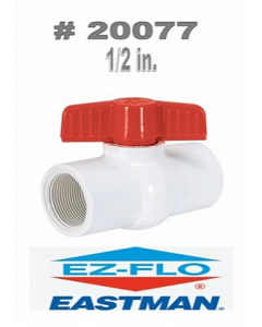 1/2 in. PVC Ball Valve (Each)