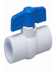1/2" White Pvc Ball Valve #107-633 (Each)