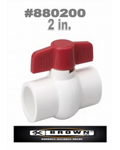 2 in. PVC Ball Valve (Each)
