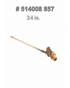 3/4 in. Metal Brass Finish Float Valve (Each)