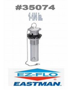 1-1/4 in. Chrome Finish Metal P.O Plug (Each)