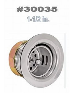 2-1/4 in. Metal Chrome Finish Sink Wase (Each)