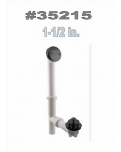 1-1/2 in. White Plastic Bath Waste (Each)