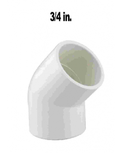 3/4 in. White Elbow (Each)