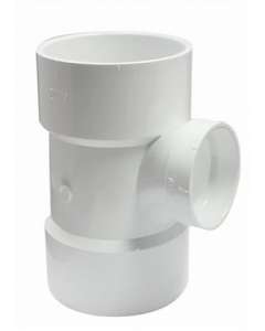 4 in. - 2 in. PVC SXS Reducing Tee (Each)